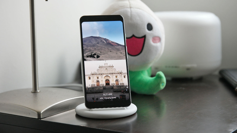 The ambient photo mode crops in on pictures to best fit the display.